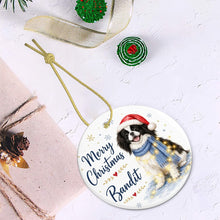 Load image into Gallery viewer, Japanese Chin Christmas Ornament - Cozy Winter Pet Portrait Design - Personalize with Photo and Name-Christmas Ornament-Christmas,Christmas Ornament,Personalize Artwork-6