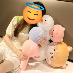 Japanese Dumpling Dango Shiba Inu Huggable Plush Toy and Pillow (Medium and Large Size)-Stuffed Animals-Home Decor, Shiba Inu, Stuffed Animal-6