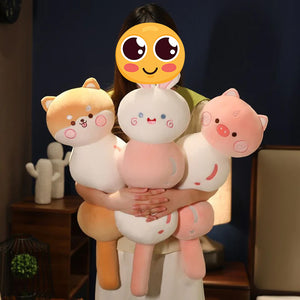 Japanese Dumpling Dango Shiba Inu Huggable Plush Toy and Pillow (Medium and Large Size)-Stuffed Animals-Home Decor, Shiba Inu, Stuffed Animal-8