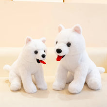 Load image into Gallery viewer, Japanese Spitz Stuffed Animal - Tongue-Out Fluffy White Plush Toy-7