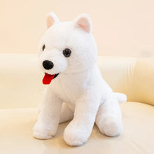 Load image into Gallery viewer, Japanese Spitz Stuffed Animal - Tongue-Out Fluffy White Plush Toy-9