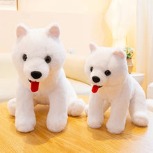 Load image into Gallery viewer, Japanese Spitz Stuffed Animal - Tongue-Out Fluffy White Plush Toy-1