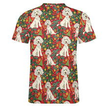 Load image into Gallery viewer, Jingle Bells and Poodle Tails Christmas Men&#39;s Cotton T-Shirt-Apparel-Apparel, Christmas, Dog Dad Gifts, Poodle, Shirt, T Shirt-4