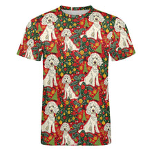 Load image into Gallery viewer, Jingle Bells and Poodle Tails Christmas Men&#39;s Cotton T-Shirt-Apparel-Apparel, Christmas, Dog Dad Gifts, Poodle, Shirt, T Shirt-5