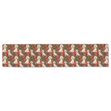 Load image into Gallery viewer, Jingle Bells and Poodle Tails Christmas Table Runner-Home Decor-Christmas, Home Decor, Poodle-ONE SIZE-2