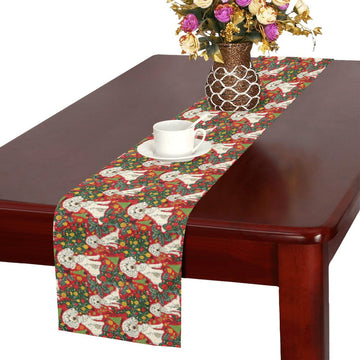 Jingle Bells And Poodle Tails Christmas Table Runner One Size 360x