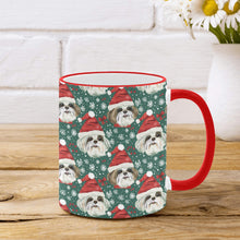 Load image into Gallery viewer, Jingle Fuzz Shih Tzu Christmas Coffee Mug-2