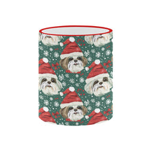 Load image into Gallery viewer, Jingle Fuzz Shih Tzu Christmas Coffee Mug-3