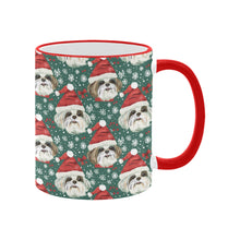 Load image into Gallery viewer, Jingle Fuzz Shih Tzu Christmas Coffee Mug-4