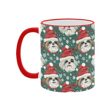 Load image into Gallery viewer, Jingle Fuzz Shih Tzu Christmas Coffee Mug-4