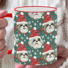 Load image into Gallery viewer, Jingle Fuzz Shih Tzu Christmas Coffee Mug-White5-ONE SIZE-1