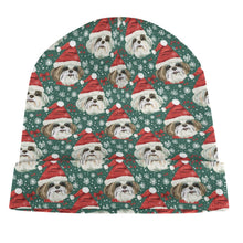 Load image into Gallery viewer, Jingle Fuzz Shih Tzu Warm Christmas Beanie-Accessories-Accessories, Christmas, Dog Mom Gifts, Hats, Shih Tzu-ONE SIZE-5