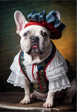 Load image into Gallery viewer, Joie De Vivre White French Bulldog Wall Art Poster-Art-Dog Art, French Bulldog, Home Decor, Poster-1