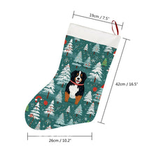 Load image into Gallery viewer, Jolly Giants Bernese Mountain Dog Christmas Stocking-Christmas Ornament-Bernese Mountain Dog, Christmas, Home Decor-26X42CM-White1-4