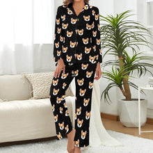 Load image into Gallery viewer, Joyful Corgi Charms Pajamas Set for Women-33