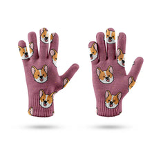 Load image into Gallery viewer, Joyful Corgi Charms Touch Screen Gloves-Accessories-Accessories,Dog Dad Gifts,Dog Mom Gifts,Gloves-10