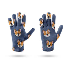 Load image into Gallery viewer, Joyful Corgi Charms Touch Screen Gloves-Accessories-Accessories,Dog Dad Gifts,Dog Mom Gifts,Gloves-11