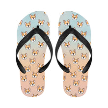 Load image into Gallery viewer, Joyful Corgi Charms Unisex Slippers - 7 Gradients-13