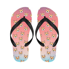 Load image into Gallery viewer, Joyful Corgi Charms Unisex Slippers - 7 Gradients-18