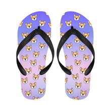 Load image into Gallery viewer, Joyful Corgi Charms Unisex Slippers - 7 Gradients-2