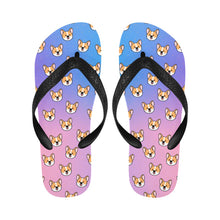 Load image into Gallery viewer, Joyful Corgi Charms Unisex Slippers - 7 Gradients-5