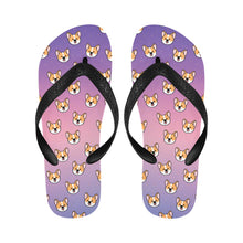 Load image into Gallery viewer, Joyful Corgi Charms Unisex Slippers - 7 Gradients-7