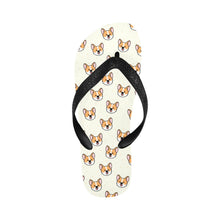Load image into Gallery viewer, Joyful Corgi Charms Unisex Slippers - 7 Gradients-Ivory-S-20