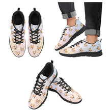 Load image into Gallery viewer, Joyful Corgi Charms Women's Breathable Sneakers-Footwear-Corgi,Dog Mom Gifts,Shoes-CornflowerBlue6-US13-35