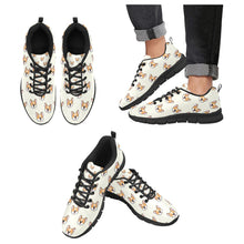 Load image into Gallery viewer, Joyful Corgi Charms Women's Breathable Sneakers-Footwear-Corgi,Dog Mom Gifts,Shoes-Ivory-US13-42