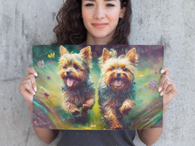 Load image into Gallery viewer, Joyful Exuberance Yorkies Wall Art Poster-Art-Dog Art, Home Decor, Poster, Yorkshire Terrier-8