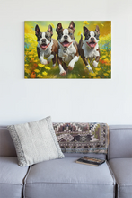 Load image into Gallery viewer, Joyful Frolic Boston Terriers Wall Art Poster-Art-Boston Terrier, Dog Art, Home Decor, Poster-4