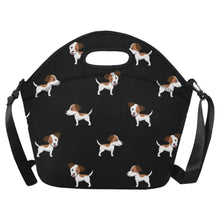 Load image into Gallery viewer, Joyful Jack Russell Terrier Love Neoprene Lunch Bag-Black-ONESIZE-14