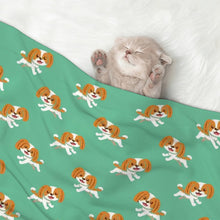 Load image into Gallery viewer, Joyful Lhasa Apso Puppy Blanket for Dog-Pet Furniture-Blankets,Home Decor,Lhasa Apso-7