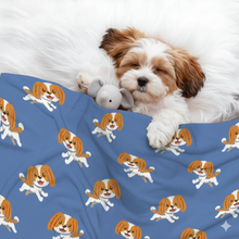 Load image into Gallery viewer, Joyful Lhasa Apso Puppy Blanket for Dog-Pet Furniture-Blankets,Home Decor,Lhasa Apso-1