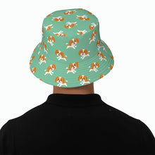 Load image into Gallery viewer, Joyful Lhasa Apso Puppy Bucket Hat-Hats &amp; Caps-5