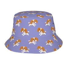 Load image into Gallery viewer, Joyful Lhasa Apso Puppy Bucket Hat-Hats &amp; Caps-Lavender Purple-One Size-17
