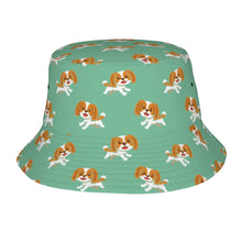 Load image into Gallery viewer, Joyful Lhasa Apso Puppy Bucket Hat-Hats &amp; Caps-Mint Green-One Size-1