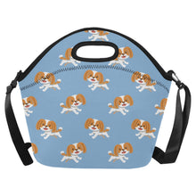 Load image into Gallery viewer, Joyful Lhasa Apso Puppy Pattern Neoprene Lunch Bag-LightSkyBlue-ONESIZE-6