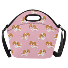 Load image into Gallery viewer, Joyful Lhasa Apso Puppy Pattern Neoprene Lunch Bag-Pink-ONESIZE-1