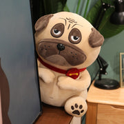 image of an adorable pug stuffed animal plush toy