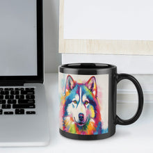 Load image into Gallery viewer, Kaleidoscope Canine Colorful Husky Coffee Mug-7