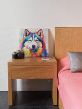 Load image into Gallery viewer, Kaleidoscope Canine Husky Framed Wall Art Poster-Art-Dog Art, Home Decor, Poster, Siberian Husky-3