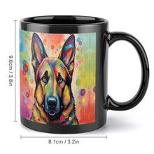 Load image into Gallery viewer, Kaleidoscope of Courage German Shepherd Coffee Mug-4