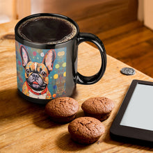 Load image into Gallery viewer, Kaleidoscope of Curiosity Fawn French Bulldog Coffee Mug-ONE SIZE-Black-1