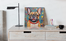 Load image into Gallery viewer, Kaleidoscope of Curiosity Fawn French Bulldog Framed Wall Art Poster-Art-Dog Art, French Bulldog, Home Decor, Poster-2
