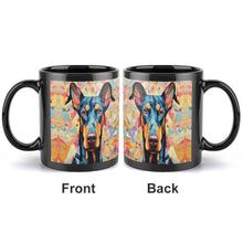 Load image into Gallery viewer, Kaleidoscopic Canine Doberman Coffee Mug-2