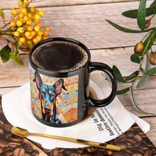 Load image into Gallery viewer, Kaleidoscopic Canine Doberman Coffee Mug-3