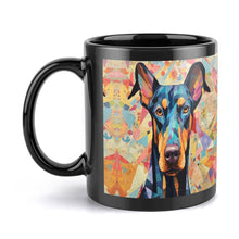 Load image into Gallery viewer, Kaleidoscopic Canine Doberman Coffee Mug-4