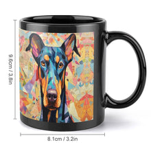 Load image into Gallery viewer, Kaleidoscopic Canine Doberman Coffee Mug-5