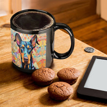 Load image into Gallery viewer, Kaleidoscopic Canine Doberman Coffee Mug-ONE SIZE-Black-1